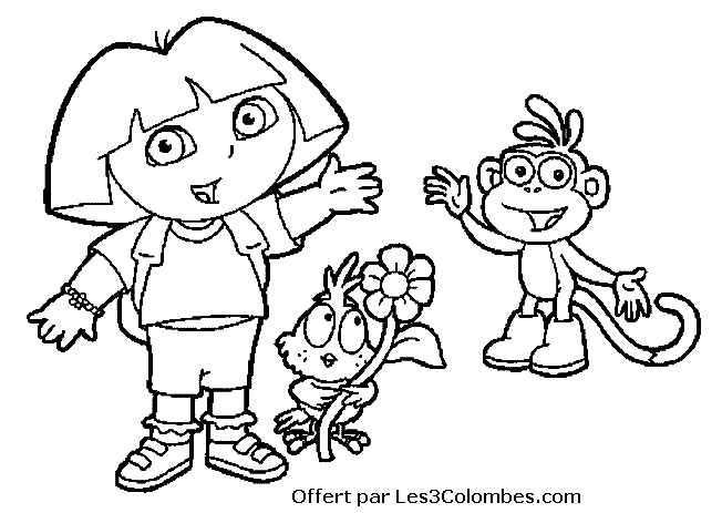 coloriage dora 32