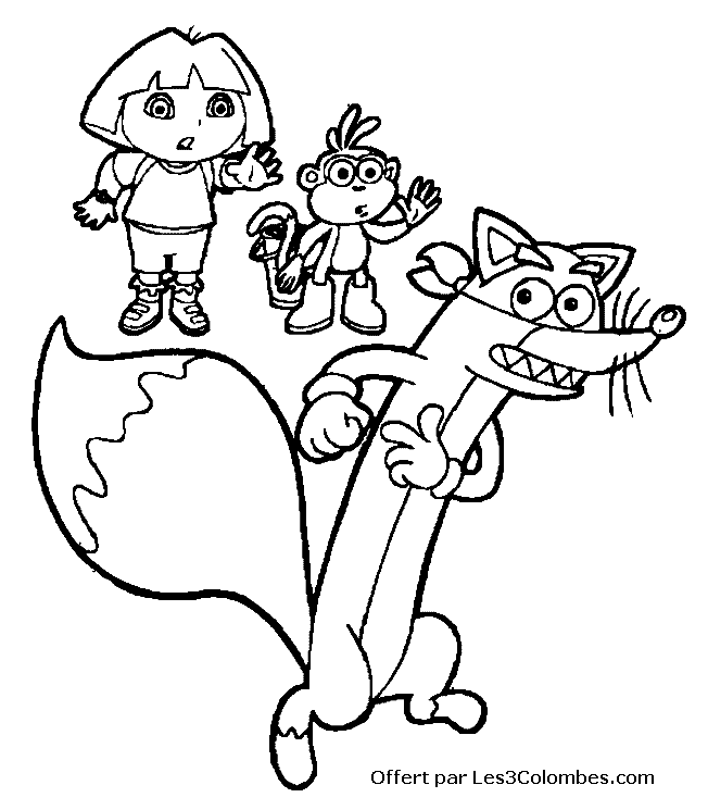 coloriage dora 34