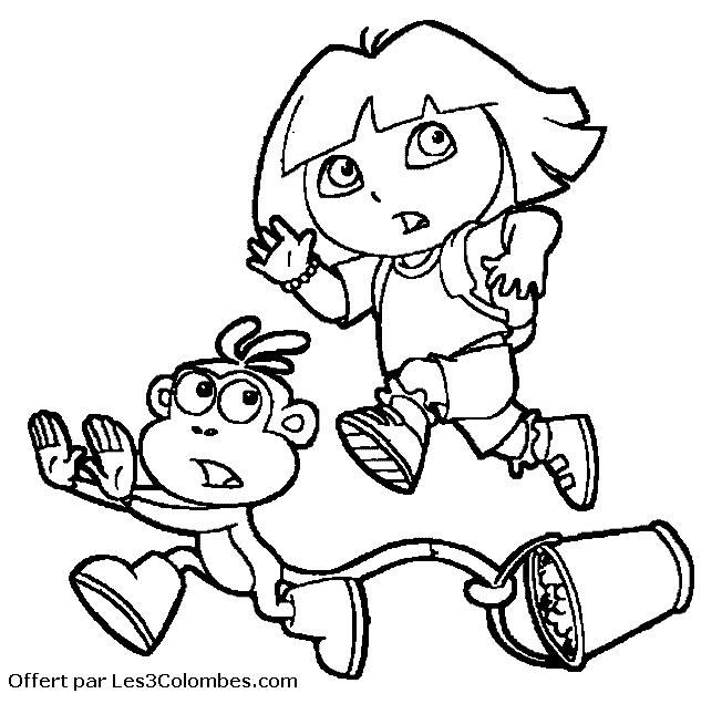 coloriage dora 35
