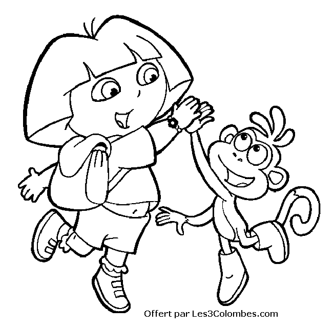 coloriage dora 40