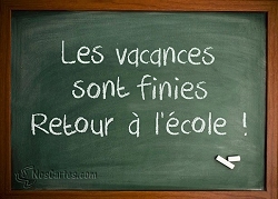 Retour a l'ecole
