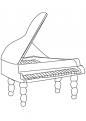 coloriage de musique piano-queue 15