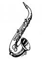 coloriage de musique saxophone-224 17