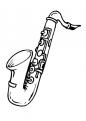 coloriage de musique saxophone 16