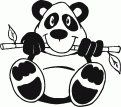 coloriage de panda 03