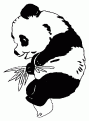 coloriage de panda 04