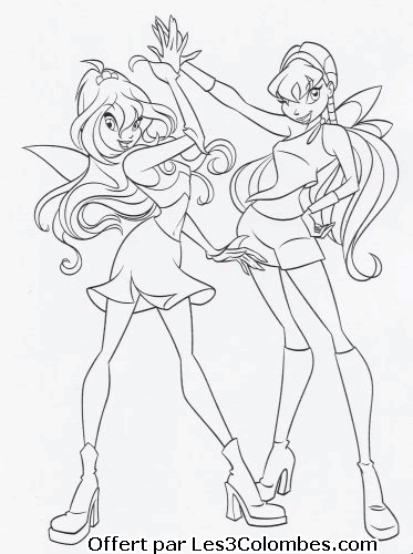 coloriage winx 96