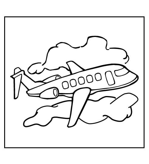 coloriage avion 13