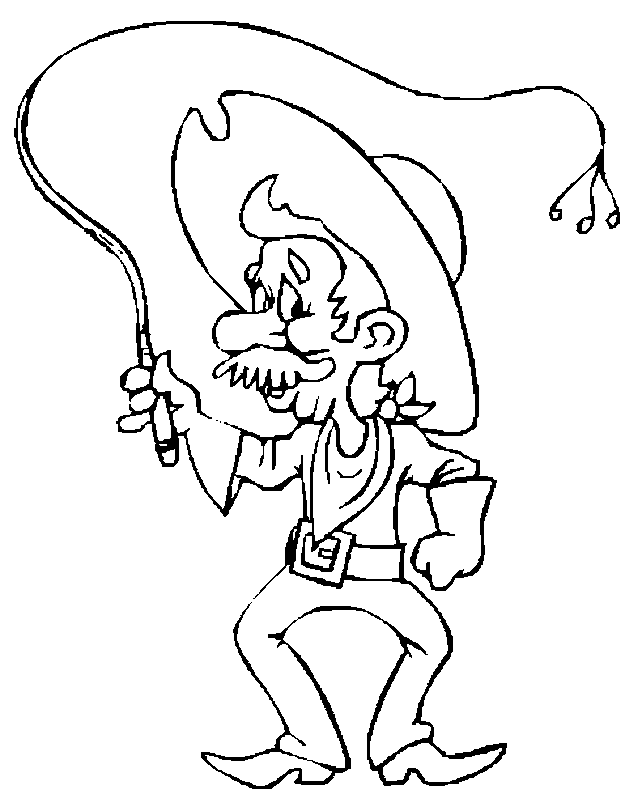 coloriage cowboy 20