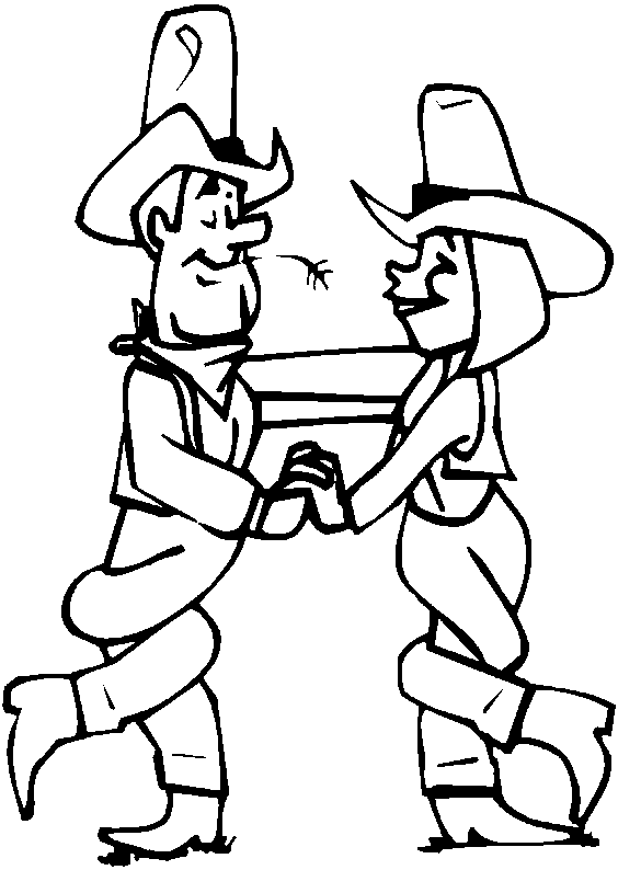 coloriage cowboy 36