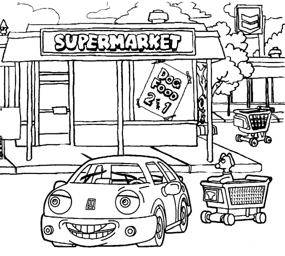 coloriage de voiture 21